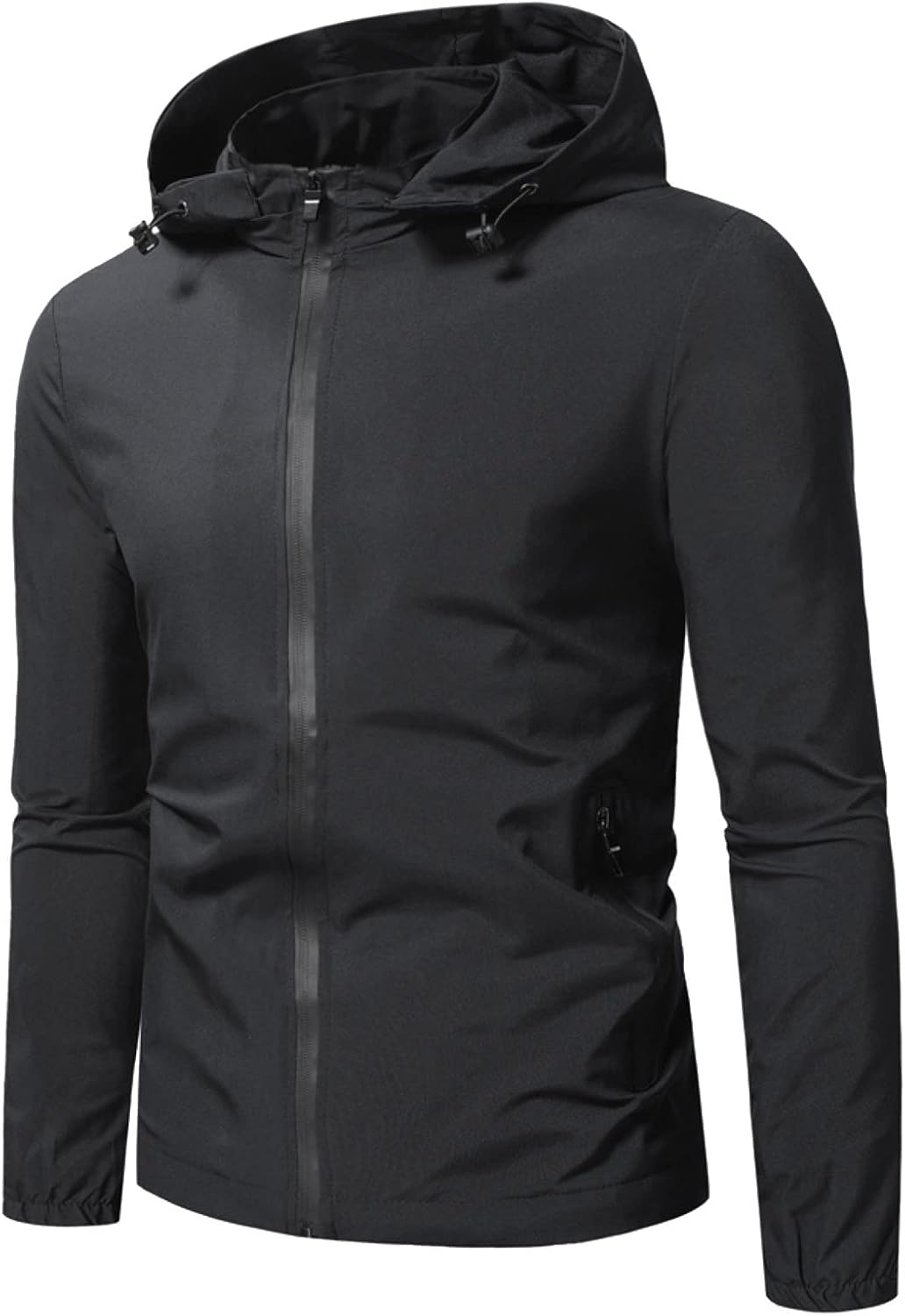Chaqueta cortavientos ligera con capucha, impermeable, plegable
