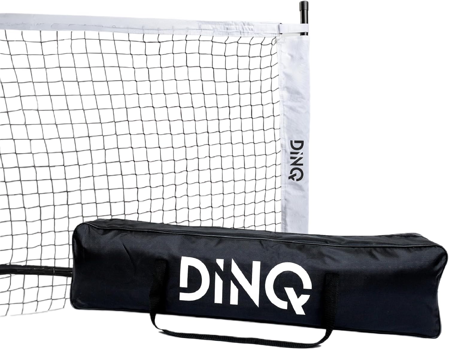DINQ Red de Pickleball plegable, poliéster 5 capas, postes de fibra de vidrio, montaje en 5 min