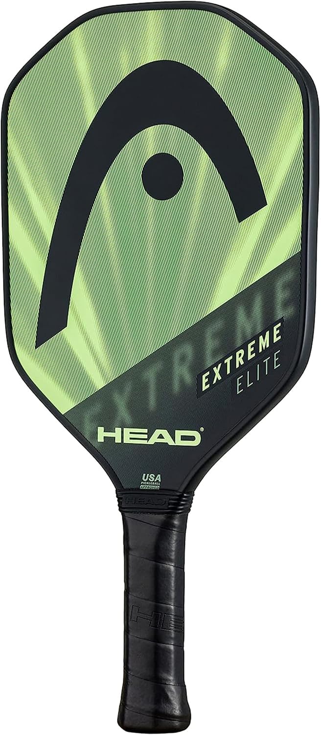 Head Extreme Elite - Head Paleta de Pickleball de Fibra de Vidrio – Extreme Elite Paddle con núcleo de polímero de Panal y Agarre cómodo, Azul/Negro, Talla única Unisex Adulto