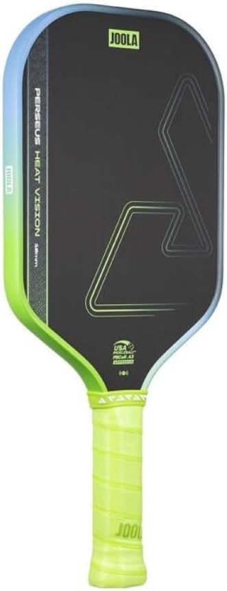 JOOLA Heat Vision - Paleta de pickleball de 16 mm, superficie de fibra de carbono texturizada para giro, película SK para reducir la vibración, aprobada por USAP, chip NFC habilitado