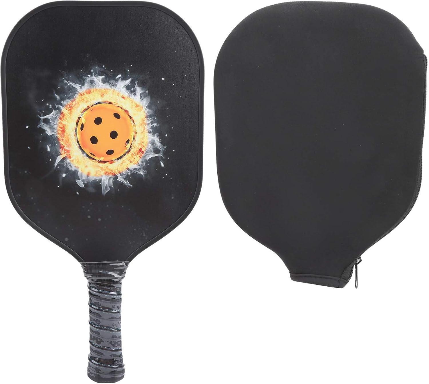 Pala Profesional de Pickleball, Raqueta de Pickleball con Superficie de Fibra de Vidrio y núcleo de PP, Equilibrio Entre Potencia y Control para Jugar en Interiores y al Aire