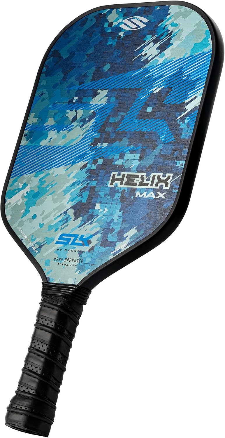 Selkirk Sport SLK Helix Pro - Paleta de Pickleball | Palas de Pickleball de Fibra de Carbono termoformada con Fibra de Carbono y Cara híbrida de Fibra de Vidrio | Control inigualable