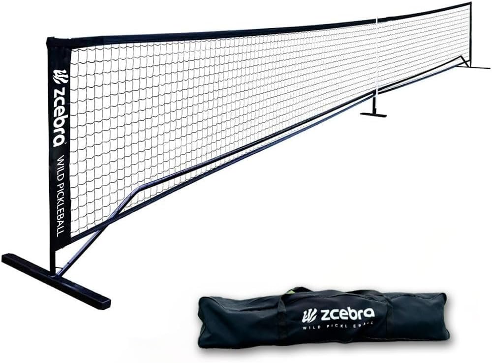 ZCEBRA Red de Pickleball, dimensiones oficiales IFP, marco de acero inoxidable, uso en competición